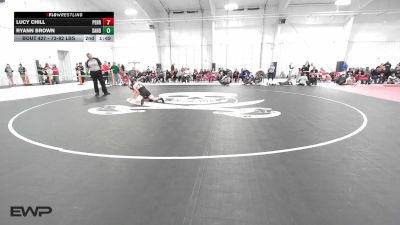 73-82 lbs Rr Rnd 3 - Lucy Chill, Perry Girls Wrestling Club vs Ryann Brown, Sand Springs JH Girls