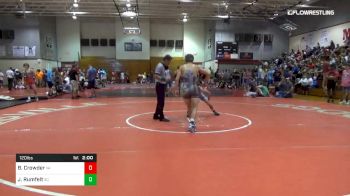 120 lbs Quarterfinal - Brandon Crowder, Va vs Jackson Luke Rumfelt, Sc