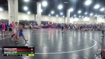 106 lbs Round 6 (8 Team) - Marcus Lowry, Team Michigan Blue vs Braiden Lotier, Team Nauman Pink