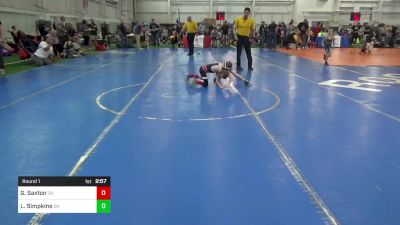 M50-3rd lbs Round 1 - Gavin Saxton, OH vs Logan Simpkins, OH