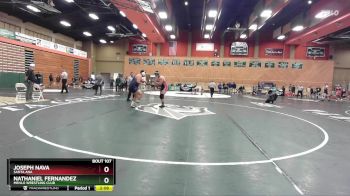 285 lbs Champ. Round 2 - Joseph Nava, Santa Ana vs Nathaniel Fernandez, Menlo Wrestling CLub