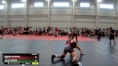 130 lbs Round 1 (8 Team) - Gavin Mason, Contenders WA Blue vs Mason Massaro, FORGE