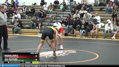 J-7 lbs Cons. Semi - Mason Lavely, Husky Wrestling Club vs Rex Edmonds, North Liberty Wrestling Club