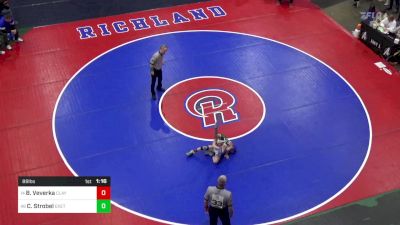 89 lbs Round Of 32 - Brennen Veverka, Claysburg-Kimmel vs Corbin Strobel, Exeter Township