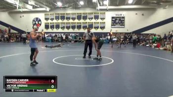 150 lbs Champ. Round 2 - Rayden Carver, Alliance High School vs Victor Arenas, Lake Catholic