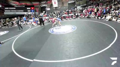 115 lbs Abbi Cooper, MDWA - Mount Diablo Wrestling Association vs Briana Ochoa Castro, SCVWA - Santa Clara Valley Wrestling Association