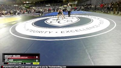 132 lbs Champ. Round 1 - Jay Sage, Ascend Wrestling Academy vs Broady Nelson, Okanogan Underground Wrestling Club