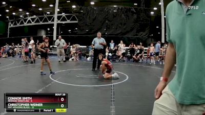 92 lbs Round 7 (8 Team) - Christopher Weiner, Mat Assassins Black vs Connor Smith, RedNose Wrestling