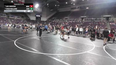 175 lbs Semis - Leo Weston, Mile High Wrestling Club vs Cole Ballard, Colorado Outlaws Youth Wrestling