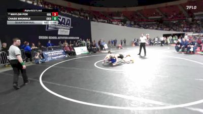 4A Boys 144 lbs Quarterfinal - Waylon Poe, Henley Boys vs Chase Brumble, Crook County Boys