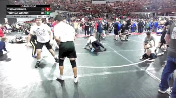 80 lbs Champ. Round 1 - Stone Parkes, Athens vs Nathan Weltzin, Askren Wrestling Academy