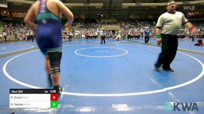 285 lbs Final - Solomon Grant, Poteau Youth Wrestling Academy vs Ryley Kester, Keystone Wrestling Club