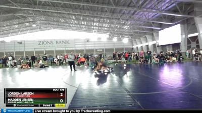 136 lbs Semifinal - Madden Jensen, Rustler Wrestling Club vs Jordon Larson, Mat Sense Wrestling