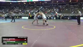 3rd Place Match - Titus Richardson, Fremont vs Ryan D. Zatechka, Omaha Westside