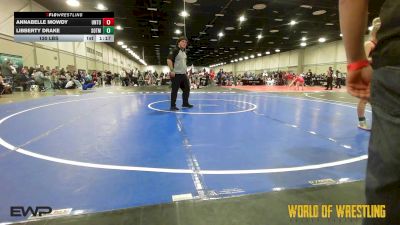 130 lbs Rr Rnd 4 - Annabelle Mowdy, Untouchables Girls RED vs Libberty Drake, SOTM Lady Outlaw Little