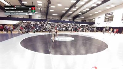141 lbs Champ. Round 1 - Brendan Callahan, Gettysburg vs Kyle Gidman, Springfield College
