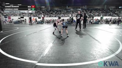 66 lbs Consi Of 8 #2 - Corbin Morrow, Wyandotte Youth Wrestling vs Leonidas Jones, Bartlesville Wrestling Club