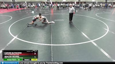 105 lbs Champ. Round 1 - Deacon Meyers, West Salem Bangor Wrestling vs Carver Butikofer, Outlaw Wrestling Club