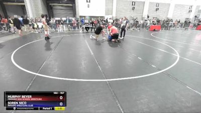157 lbs Round 4 - Murphy Beyer, Freedom High School Wrestling vs Soren Nico, Ringers Wrestling Club