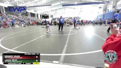 79 lbs Round 1 - Lanaia Selig, Mat Demon Wrestling Club vs Kennedy Grass, Greater Heights Wrestling