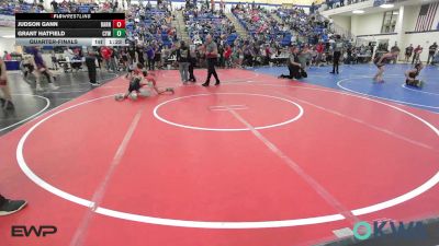 76 lbs Quarterfinal - Judson Gann, Barnsdall Youth Wrestling vs Grant Hatfield, Coweta Tiger Wrestling