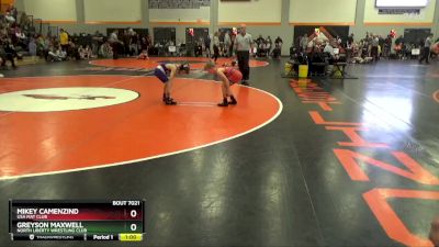 PW-14 lbs Cons. Round 1 - Mikey Camenzind, USA MAT CLUB vs Greyson Maxwell, North Liberty Wrestling Club