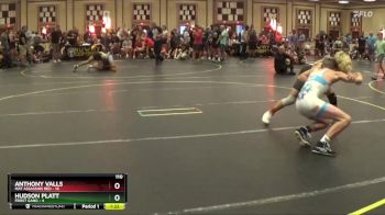 110 lbs Round 2 (6 Team) - Anthony Valls, Mat Assassins Red vs Hudson Platt, Frost Gang