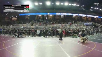 100 lbs Champ. Round 1 - Sophie Booe, Palm Harbor University vs Sara Newell, Jupiter