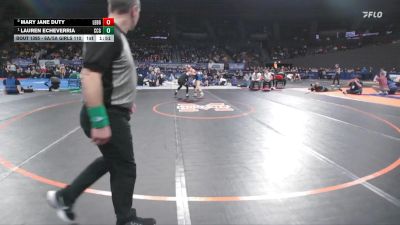 6A/5A Girls 110 1st Place Match - Lauren Echeverria, Crook County Girls vs Mary Jane Duty, Lebanon Girls