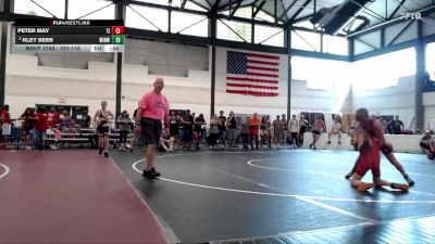 101-110 lbs Cons. Round 2 - Kley Beer, Warrior RTC vs Peter May, Team Intensity