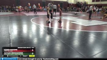 B-6 lbs Round 3 - Nathan Broghammer, Delaware County Wrestling Club vs Kohen Budzine, Indee Mat Club