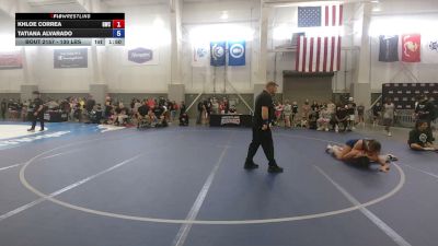 130 lbs Cons. Rd Of 16 - Khloe Correa, Grindhouse Wrestling Club vs Tatiana Alvarado