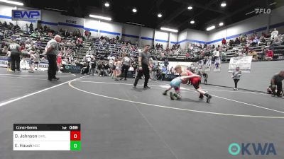 61 lbs Consolation - David Johnson, Carl Albert vs Easton Houck, Norman Grappling Club