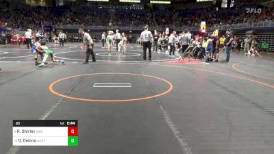 85 lbs Round Of 16 - Raeion Shirley, Erie School District vs Owen Delano, North Star