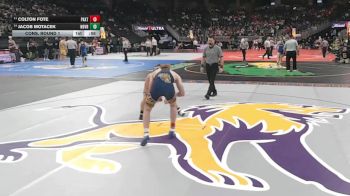 Cons. Round 1 - Jacob Motacek, Niobrara/Verdigre vs Colton Fote, Paxton