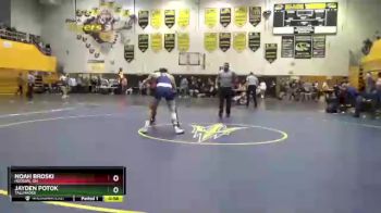 165 lbs 11th Place Match - Noah Broski, Hudson, OH vs Jayden Potok, Tallmadge