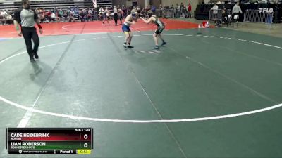 120 lbs Cons. Round 1 - Cade Heidebrink, Adrian vs Liam Roberson, Rochester Mayo