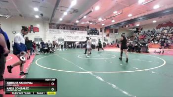 110 lbs Champ. Round 3 - Kaeli Gonzalez, Corona Del Mar vs Arriana Sandoval, Citrus Valley