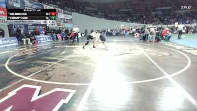 5A Boys 165 lbs Quarterfinal - Emmett Curl, Hillsboro Boys vs Bo Zurcher, Silverton Boys