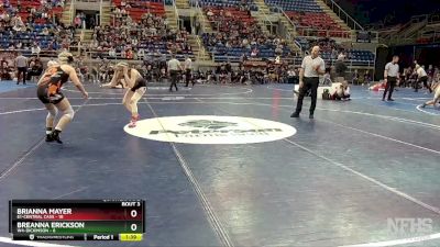 118 lbs Quarterfinal - Brianna Mayer, E1-Central Cass vs Breanna Erickson, W4-Dickinson