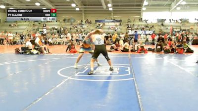182 lbs Rr Rnd 2 - Daniel Benbrook, Triumph Blue - HSB vs Ty Blasko, TDWC Maniacs Grey - HSB