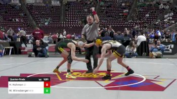 121 lbs Quarterfinal - Hudson Hohman, Grove City vs Max Wirnsberger, Meadowbr Christian