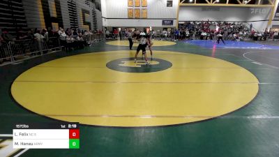 157C lbs Rr Rnd 3 - Luca Felix, NC State vs Micah Hanau, Army West Point