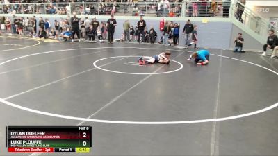 71 lbs Quarterfinal - Luke Plouffe, Mid Valley Wrestling Club vs Dylan Duelfer, Avalanche Wrestling Association