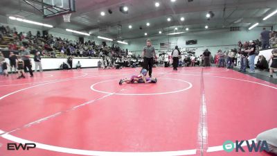 37 lbs Rr Rnd 1 - Locklyn Wright, Caney Valley Wrestling vs Blakely Burchett, Raw Wrestling Club
