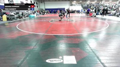 124 lbs Champ. Round 1 - Amanda Durrant, Waldorf University vs Tess Barnett, Wayland Baptist University