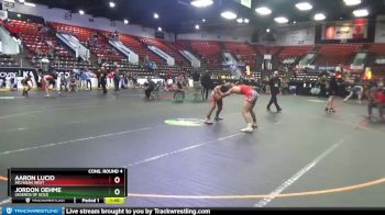 130 lbs Cons. Round 4 - Aaron Lucio, Michigan West vs Jordon Oehme, Legends Of Gold