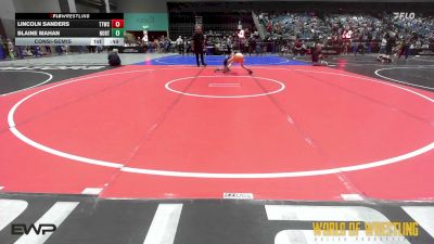 70 lbs Consolation - Lincoln Sanders, Team Tulsa Wrestling Club vs Blaine Mahan, Northern Select Wrestling