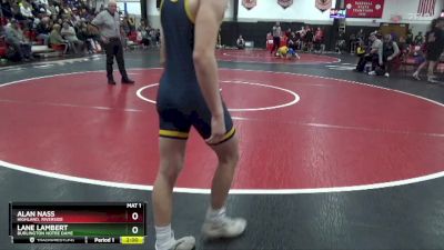 138 lbs Round 1 - Lane Lambert, Burlington Notre Dame vs Alan Nass, Highland, Riverside