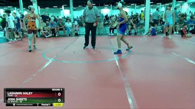 130 lbs Round 3 (4 Team) - Josh Sheets, Lil Shutts vs Lashawn Haley, TDWC